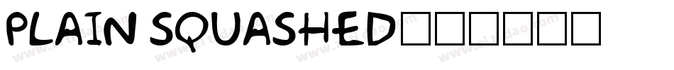 Plain Squashed字体转换